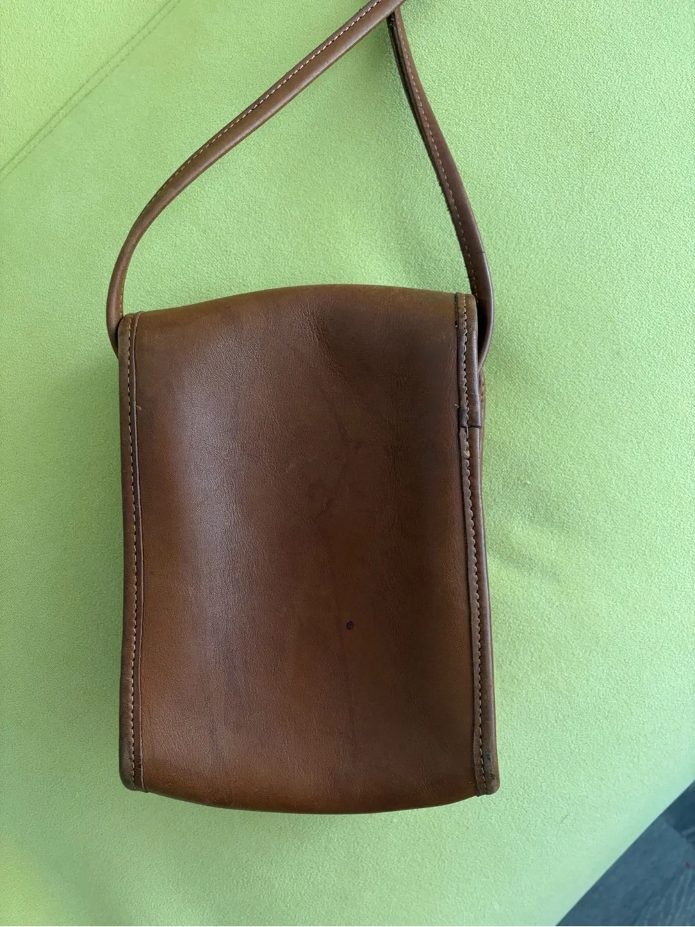 Vintage Coach Scooter Crossbody Bag Brown